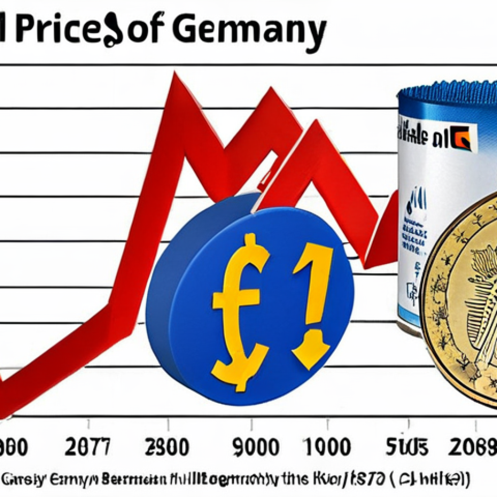 Inflation's Impact**

"A graph showing the rising prices of everyday goods in Germany (e.g., Brot, Milch, Benzin), superimposed on a Euro symbol with a crack running through it, fully clothed, appropriate content, safe for work, professional, modest, illustrating the impact of inflation, realistic style, high quality, perfect anatomy, natural proportions."

**