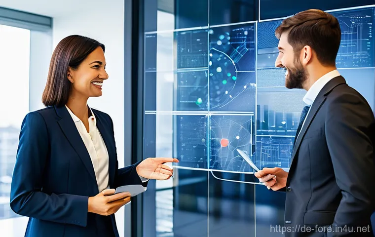 외환관리사 연봉 협상 노하우 - **Prompt 2: Strategic Salary Negotiation**
    "Two finance professionals, a poised man in his late ...