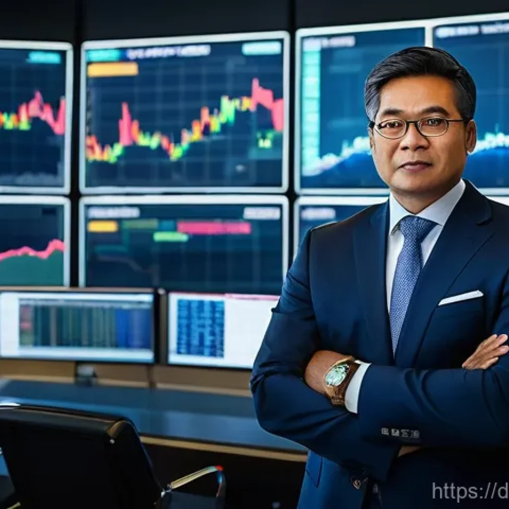 외환관리사 자격증 가치 분석 - **Prompt:** A highly skilled financial expert, dressed in a sharp business suit, stands confidently ...