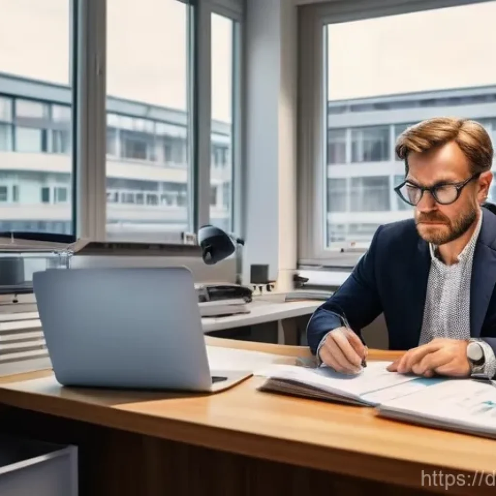 외환관리사와 리스크 관리 사례 연구 - **Prompt:** A concerned German small business owner, a man in his late 40s with slightly furrowed br...