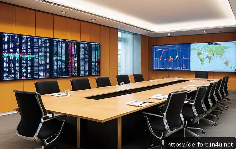 외환관리사와 직장 내 커뮤니케이션 스킬 - A professional international finance office setting showing a diverse team of German and Asian profe...