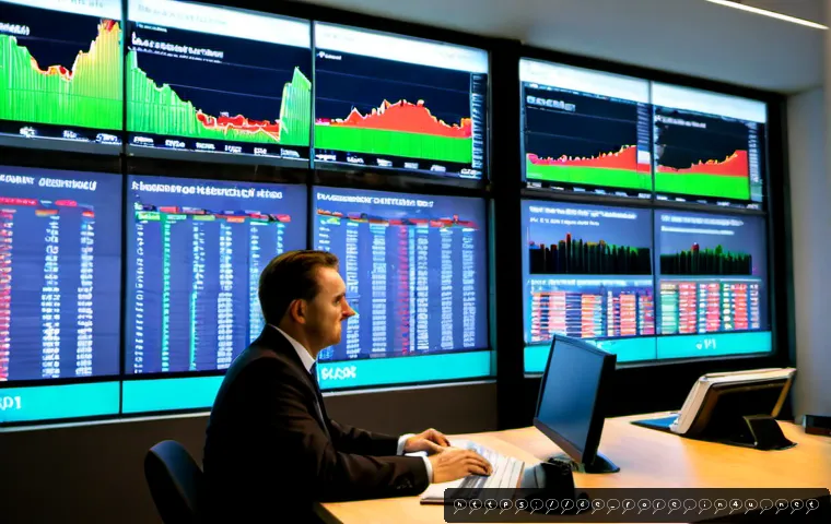 외환관리사와 금융 시장 흐름 - Photorealistic financial market scene in Frankfurt, Germany, a focused German foreign exchange manag...